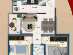 Apartamento em São Vicente - Parque Sao Vicente