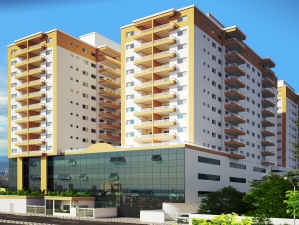 Apartamento em Praia Grande - Boqueirão