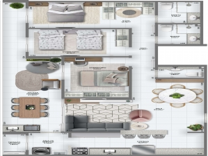 Apartamento em Praia Grande - Guilhermina