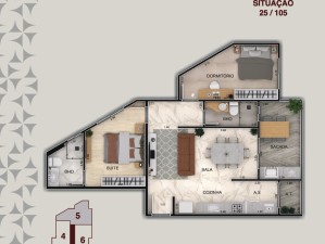 Apartamento em Vila Mirim